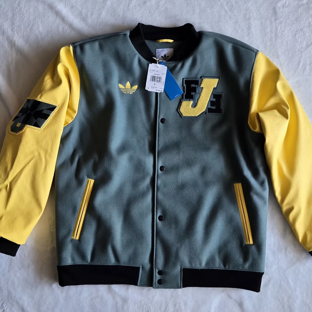 Jamaica Football Federation Men Large Adidas Originals VRCT TECEME Jacket JE5329